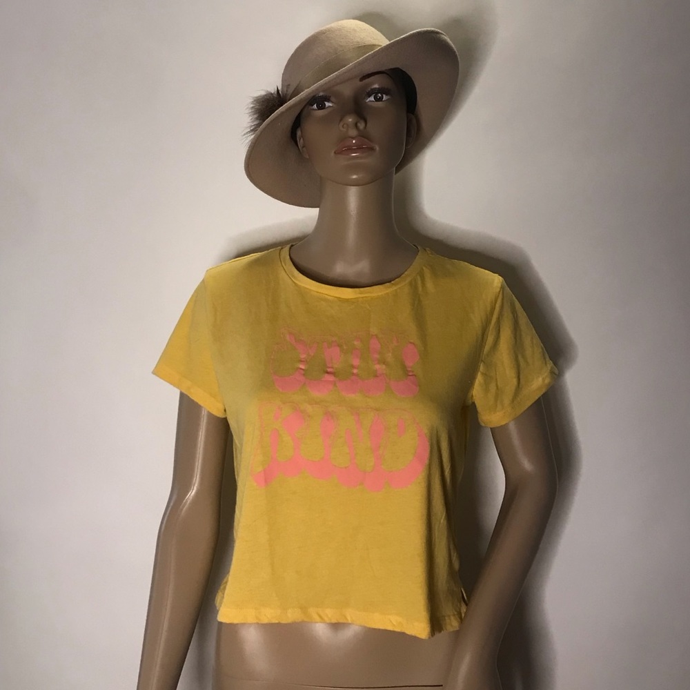 FREEZE Yellow Crop Top